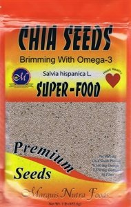 Marquis-Nutra Foods / Get Chia Brand WHITE Chia Seeds – 36 TOTAL POUNDS = TWELVE x 3 Pound Bags