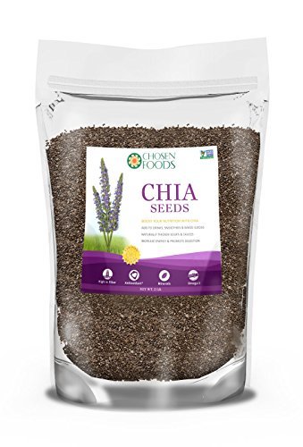 Certified Organic Chia Seeds Bulk 5 Pound Bag – Non GMO Verified 5lbs Black Chia Seed – Perfect for Smoothies and Other Recipes & Drinks – Shipped From USA – Pesticide and Chemical Free Chia