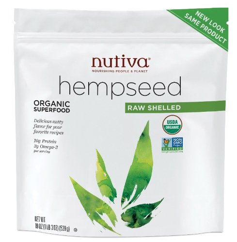 Nutiva Organic Shelled Hempseed (Stand-up Pouch), 19 Ounce (May receive new packaging)