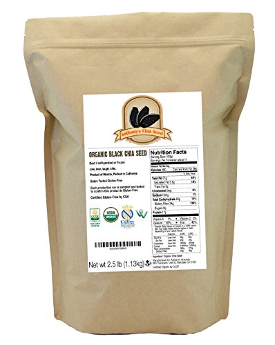 Anthony’s USDA Organic Chia Seeds Bulk (2.5lb, 40oz.) Certified Gluten-Free