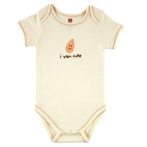 Hudson Baby Organic Bodysuit – Yam, 0-3 Months