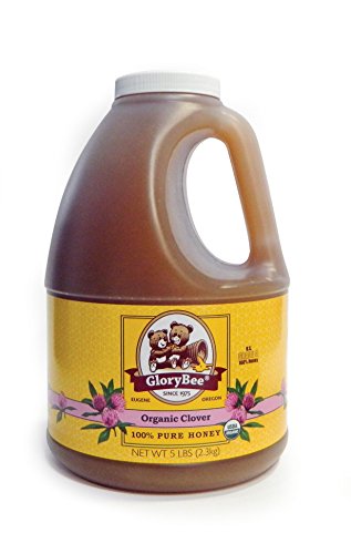 GloryBee Organic Clover Honey, 5 Pound