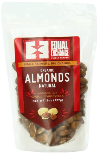 Equal Exchange Organic Natural Almonds, 8 Ounce