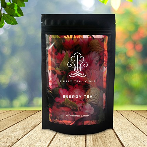 Simply Tealicious – For Natural Energy + Promote Weight Loss + Craving Control + Appetite Suppression + Delicious Taste + 100% Certified Organic Ingredients. Energy and Metabolic Boost Tea with a Natural Blend of Green tea, Oolong tea, White tea, Pu erh Tea, and More!