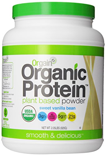 Orgain Organic Protein Plant-Based Powder, Vanilla Bean, 2.03 Pound