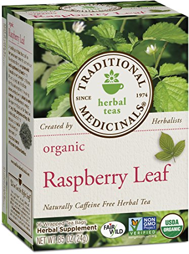 Traditional Medicinals Organic, Raspberry Leaf, 16-Count Boxes (Pack of 6)