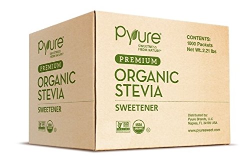 Pyure Premium Organic Stevia Sweetener, 1000 Count Packets
