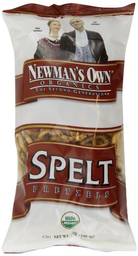 Newman’s Own Organics Pretzels, Spelt, 7-Ounce Bags (Pack of 12)