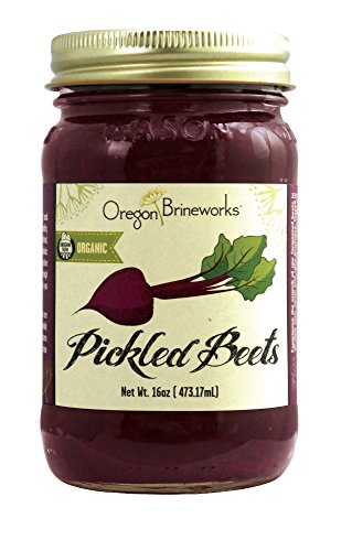 Pickled Beets, Raw, Fermented, Probiotic, Organic, 16 Oz