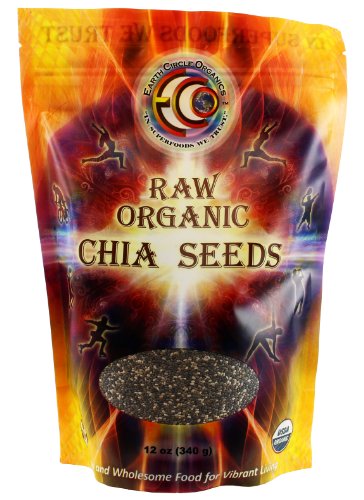 Earth Circle Organics – Raw, Organic, Kosher – Chia Seeds, 12oz